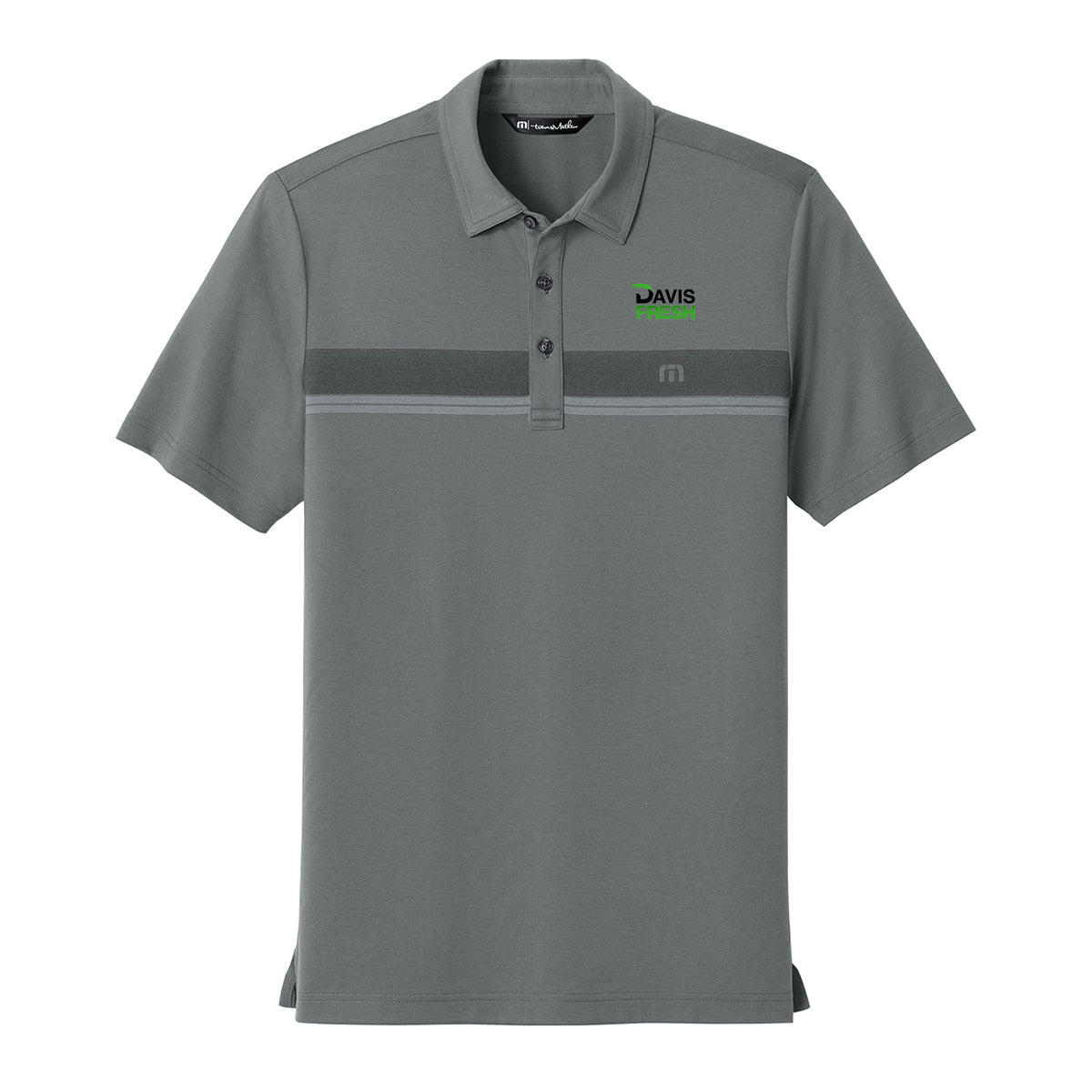TravisMathew Glenview Stripe Polo - Quiet Shade Grey