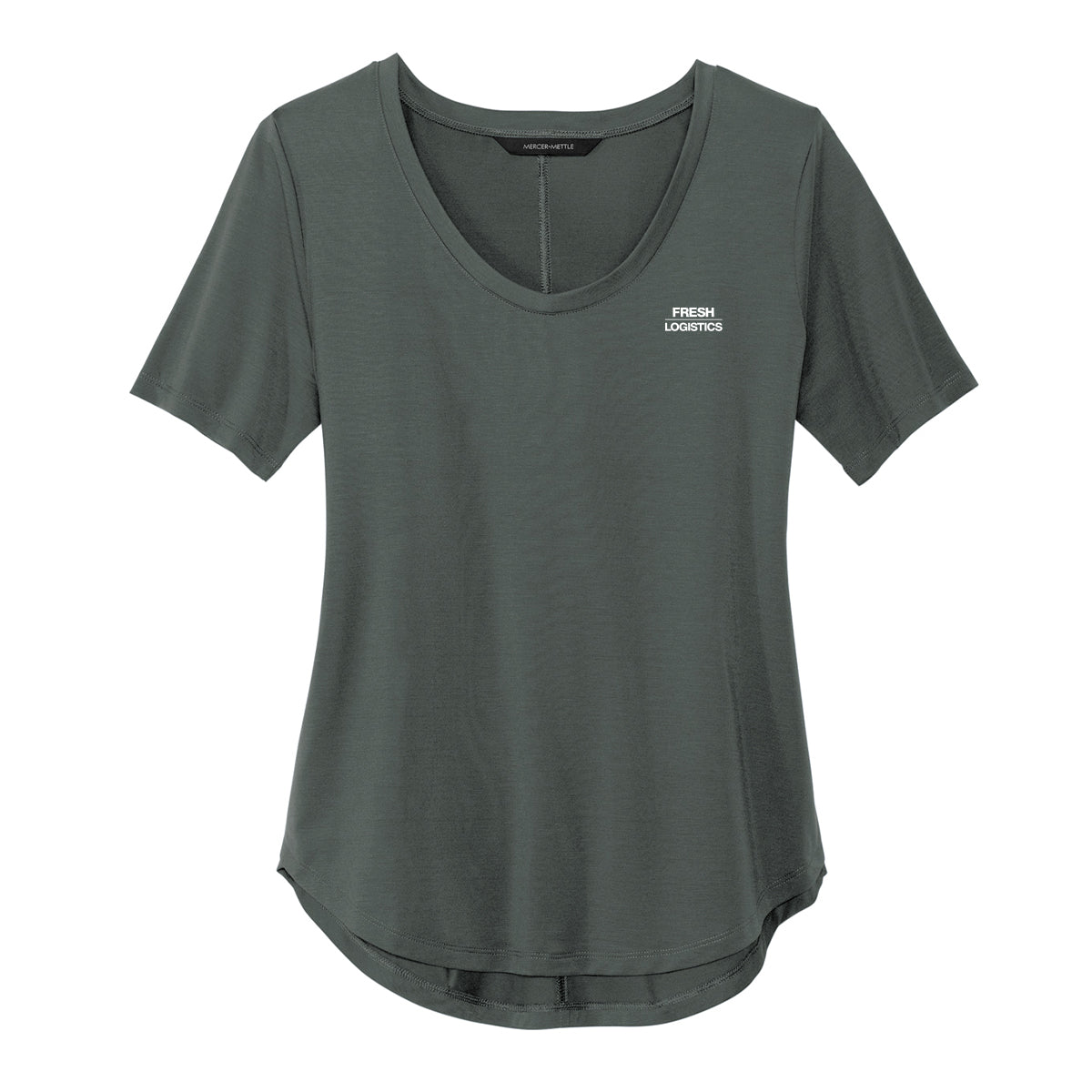 Mercer+Mettle® Women’s Stretch Jersey Relaxed Scoop - Anchor Grey