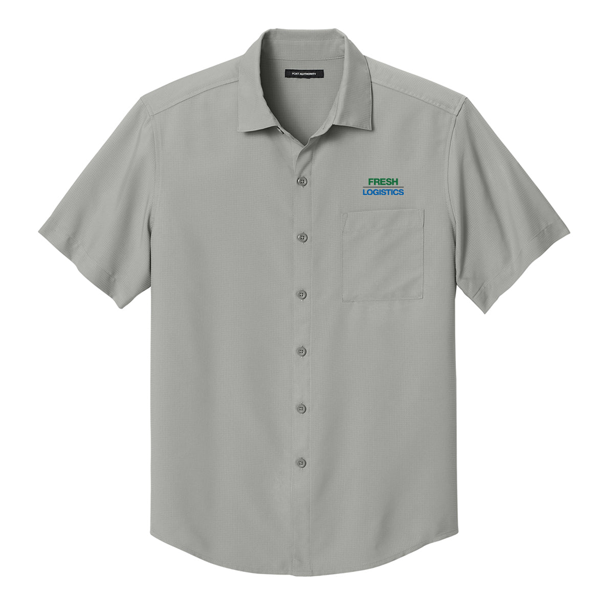 Port Authority® Short Sleeve UV Dockside Shirt - Gusty Grey