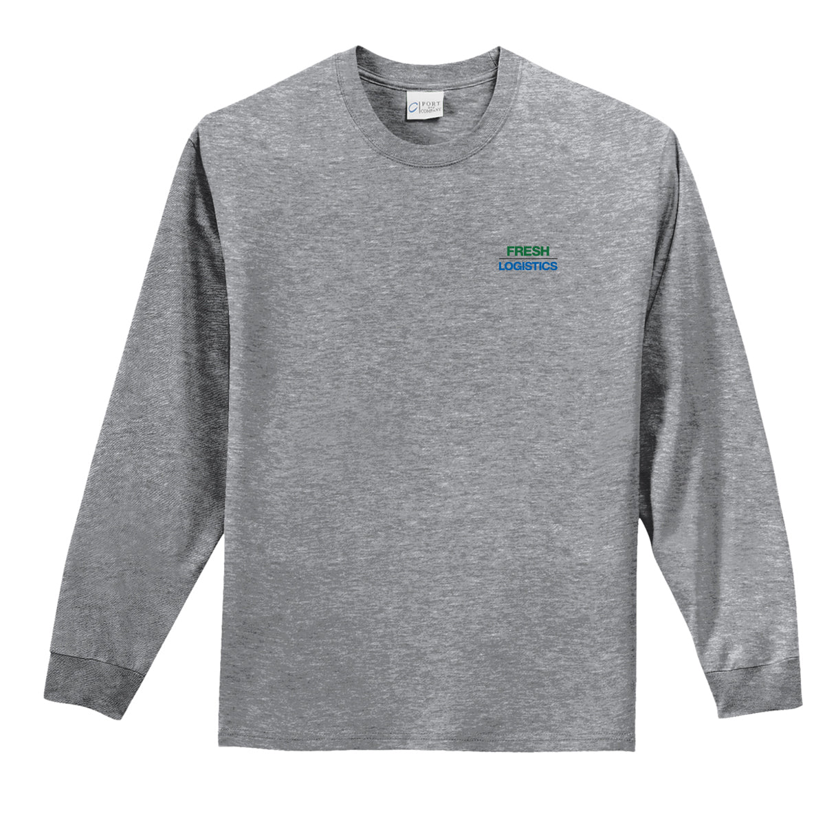 Port & Company® Long Sleeve Essential Tee - Athletic Heather