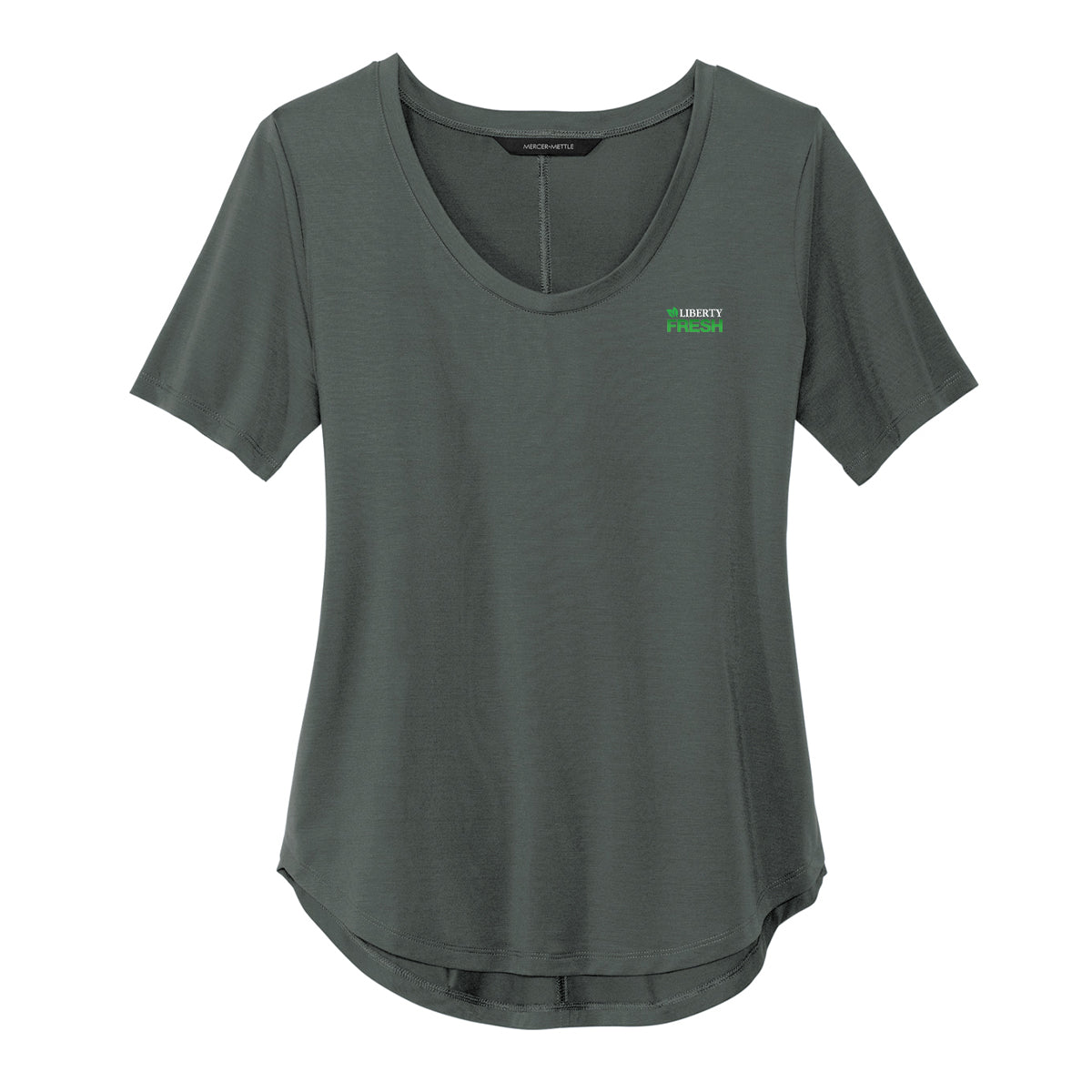 Mercer+Mettle® Women’s Stretch Jersey Relaxed Scoop - Anchor Grey