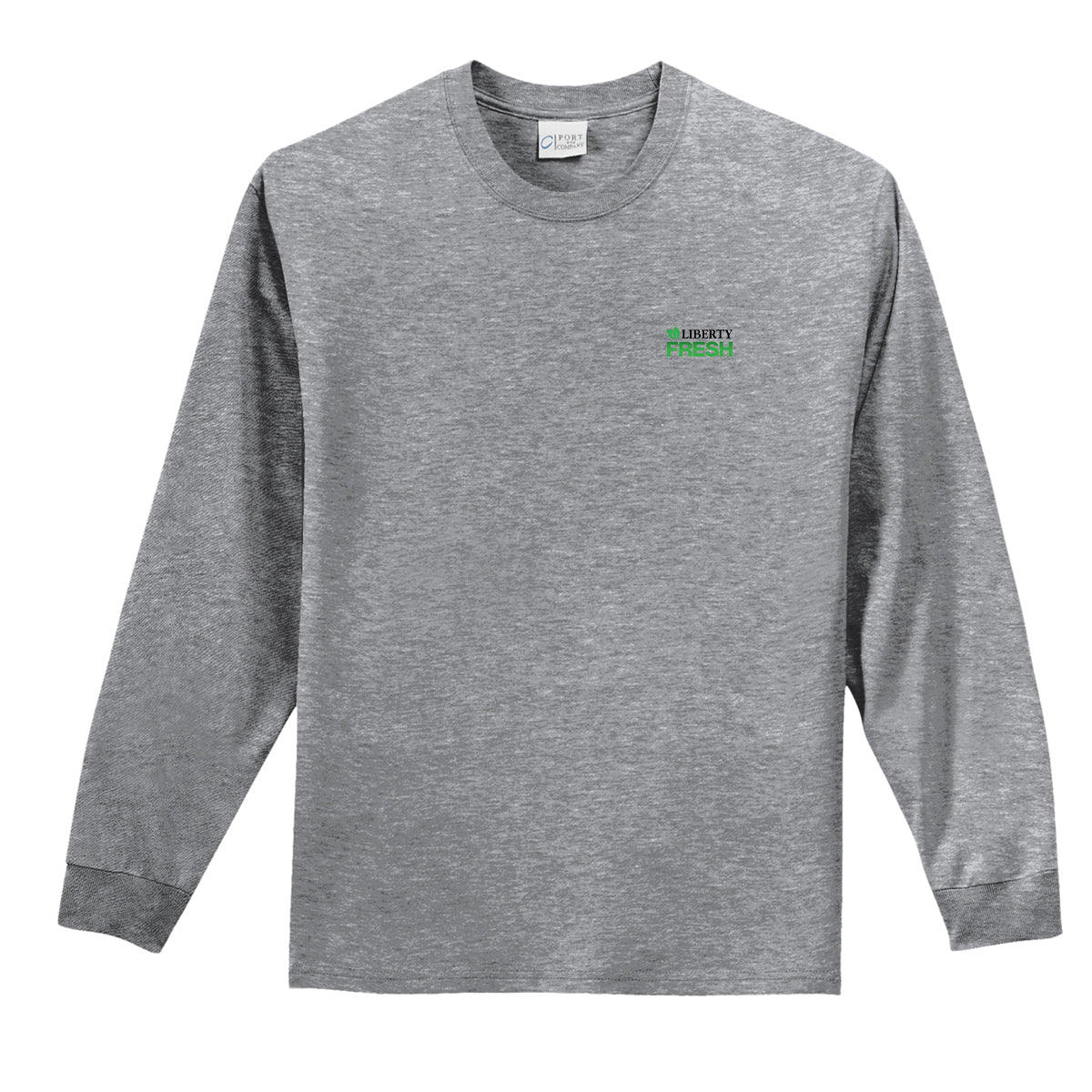 Port & Company® Long Sleeve Essential Tee - Athletic Heather