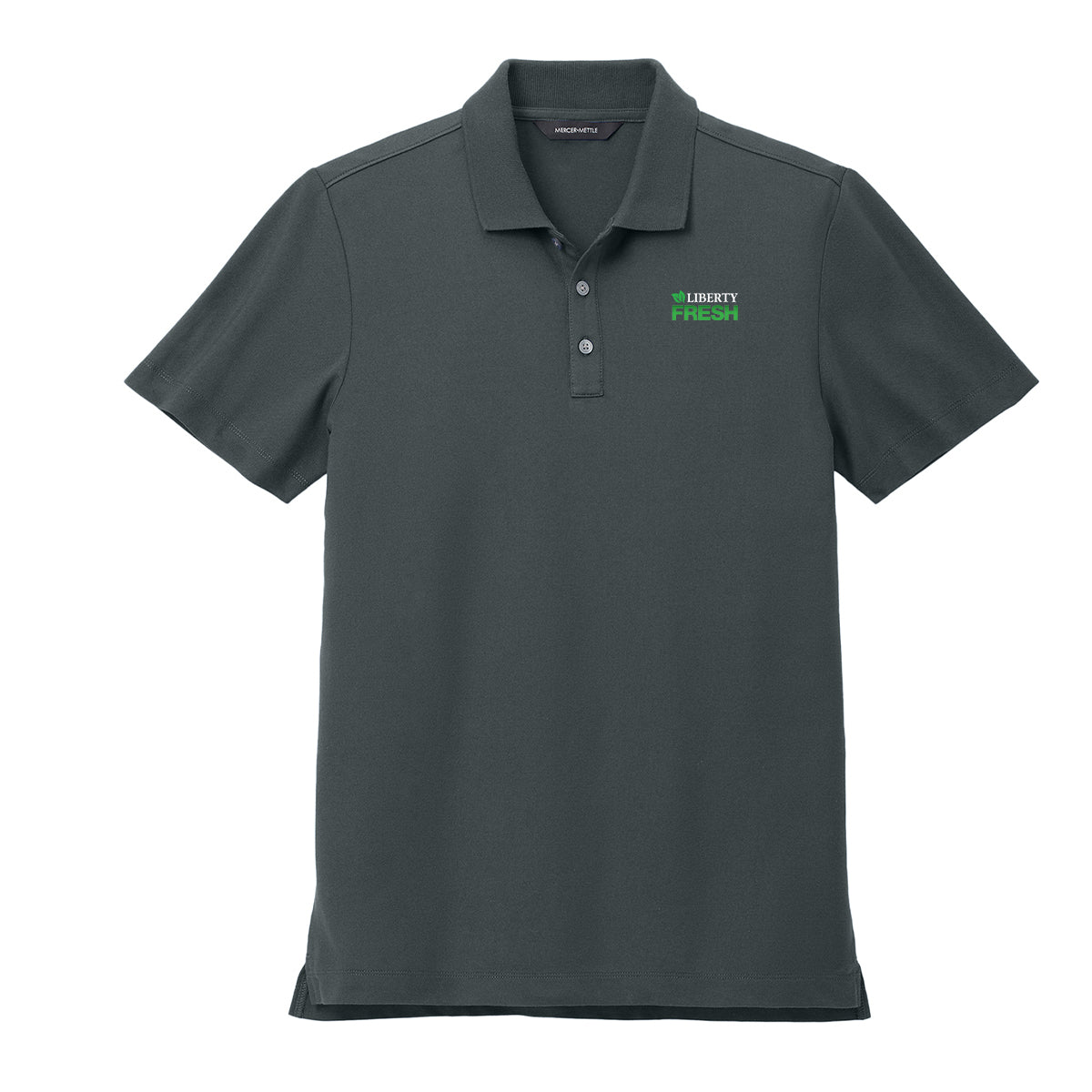 Mercer+Mettle® Stretch Pique Polo - Storm Grey