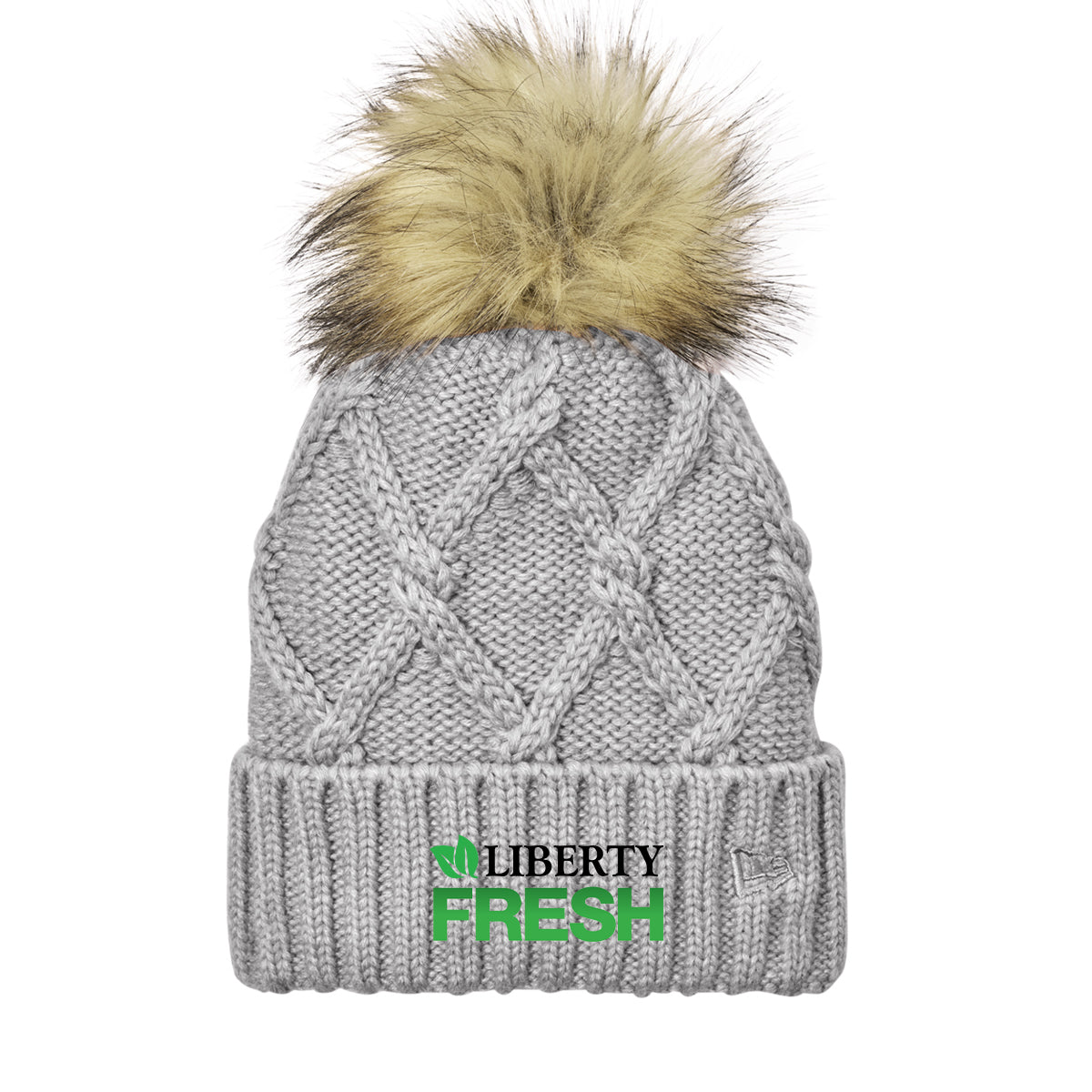 New Era® Faux Fur Pom Beanie