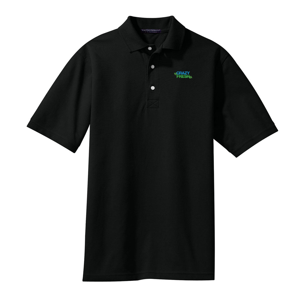 TALL Port Authority® Tall Rapid Dry™ Polo - Black