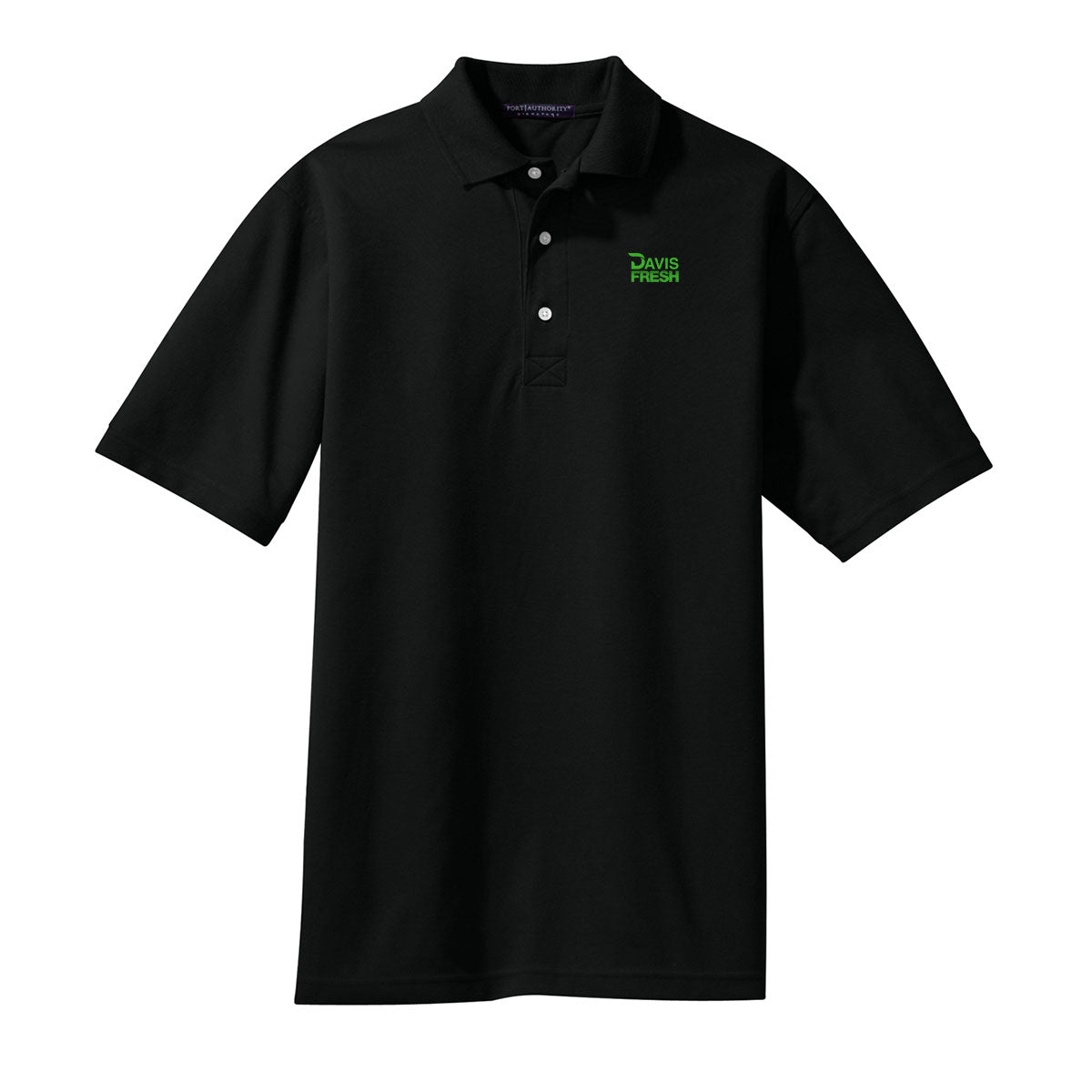 TALL Port Authority® Tall Rapid Dry™ Polo - Black