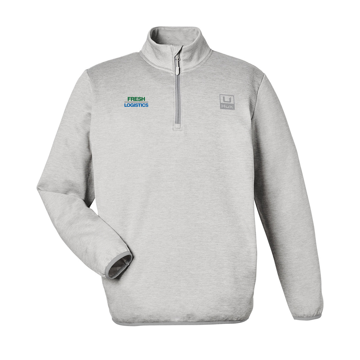 HUK Men's Cold Front Quarter-Zip - Harbormist Heather
