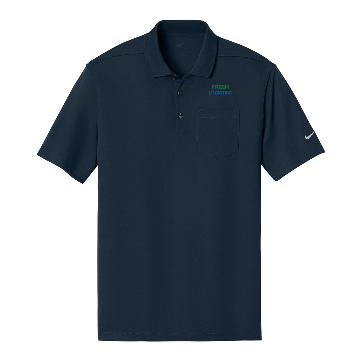 Nike® Dri-FIT Micro Pique 2.0 Pocket Polo - Navy