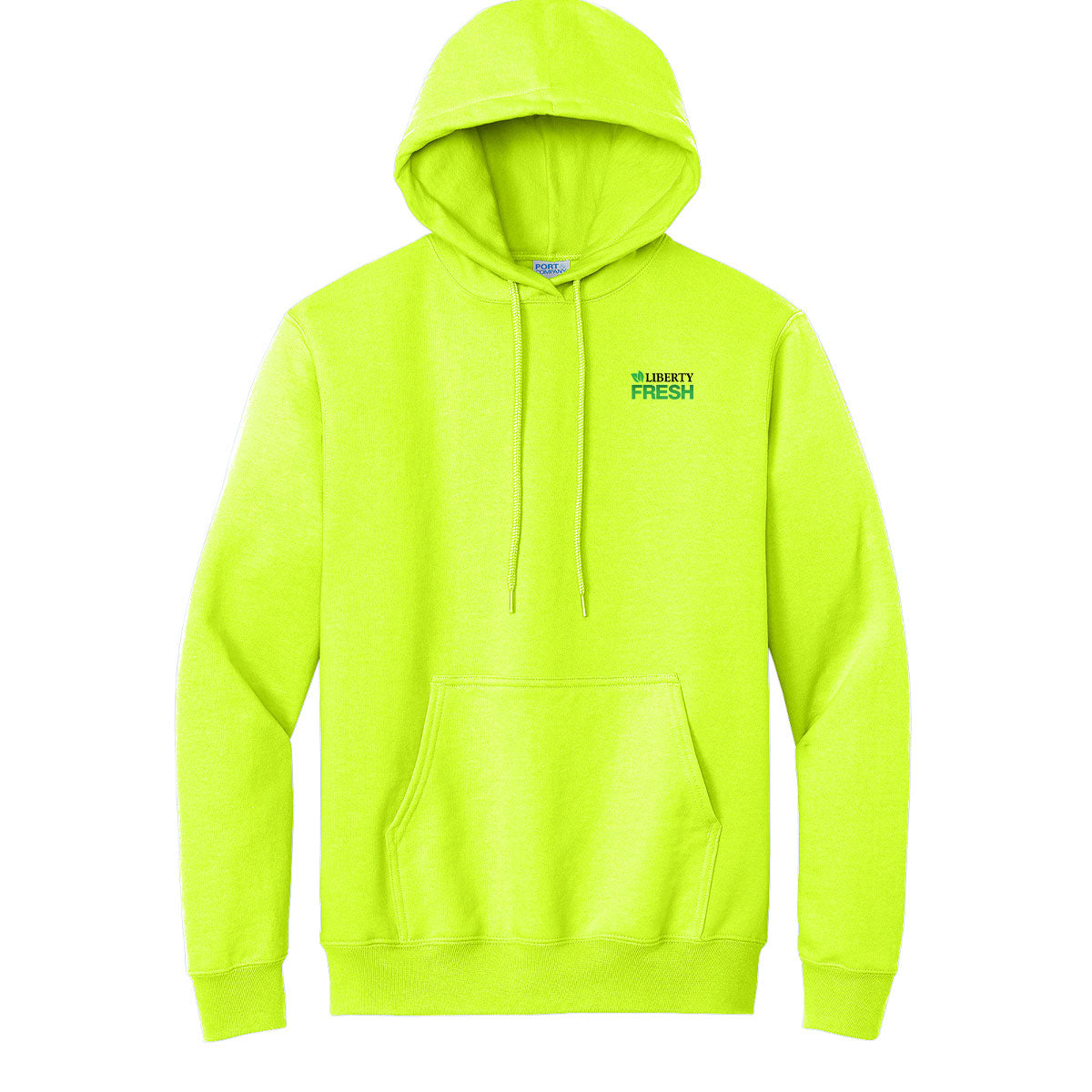 Tall Port & Company® Essential Fleece Pullover Hooded Sweatshirt - Safety Green