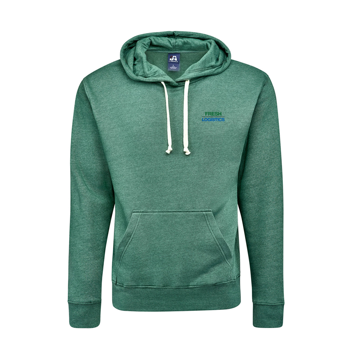 J America® Tri-Blend Hooded Pullover Sweatshirt - Balsam