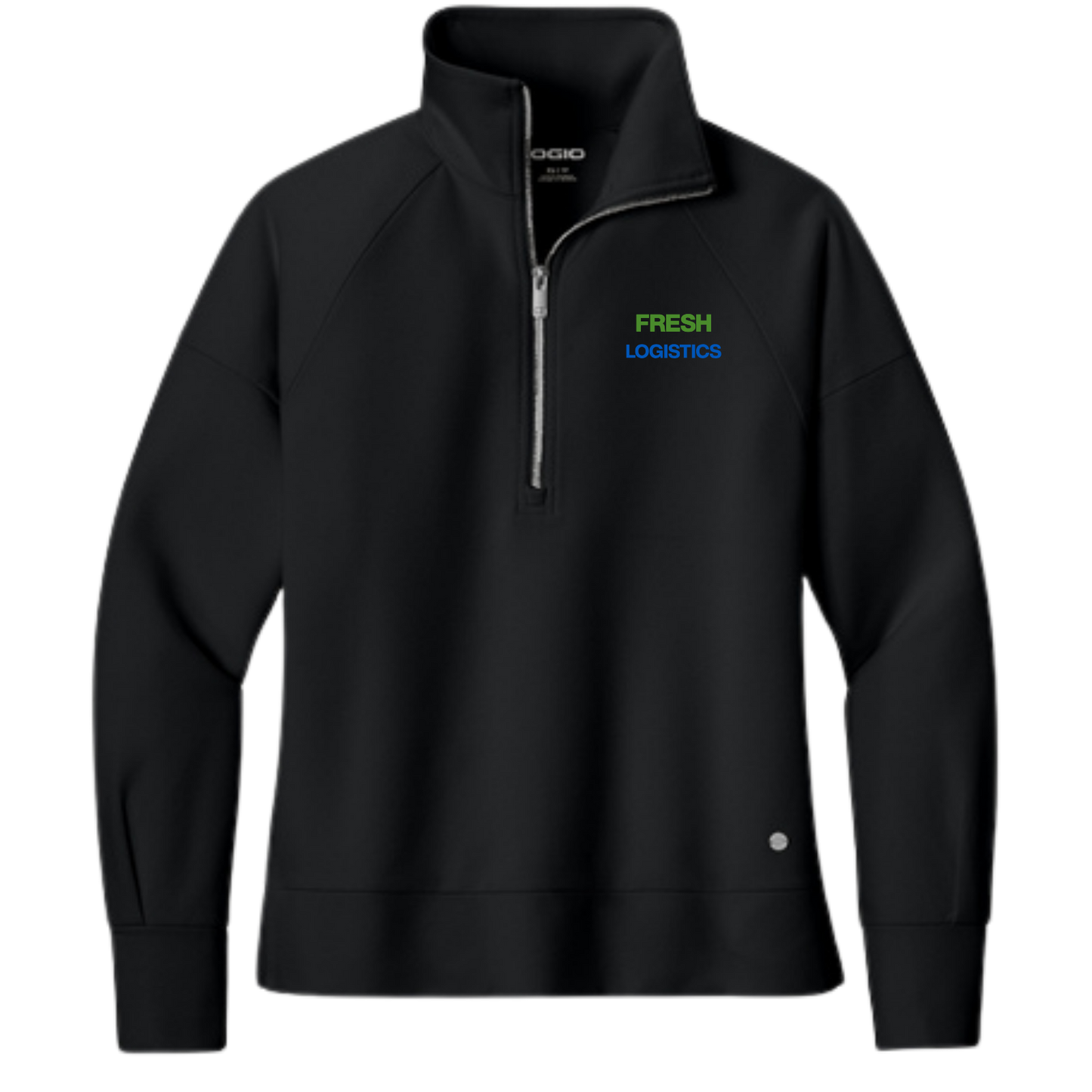 OGIO® Women’s Luuma 1/2-Zip - Blacktop