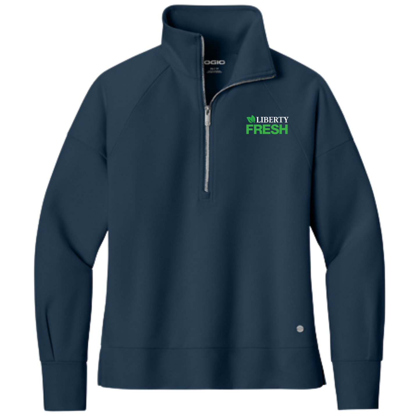 OGIO® Women’s Luuma 1/2-Zip - River Blue Navy