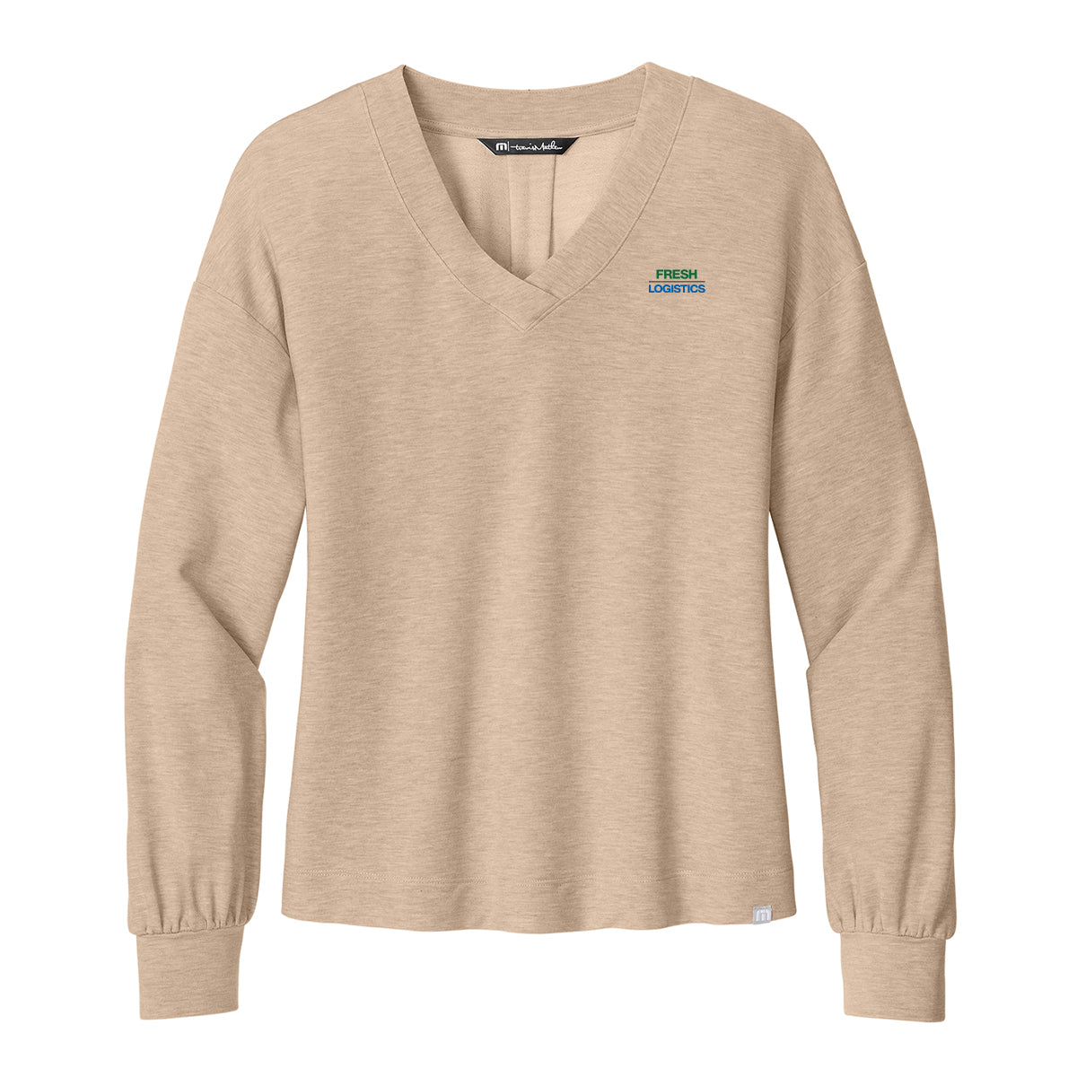 TravisMathew Women’s Long Weekend V-Neck - Natural Heather