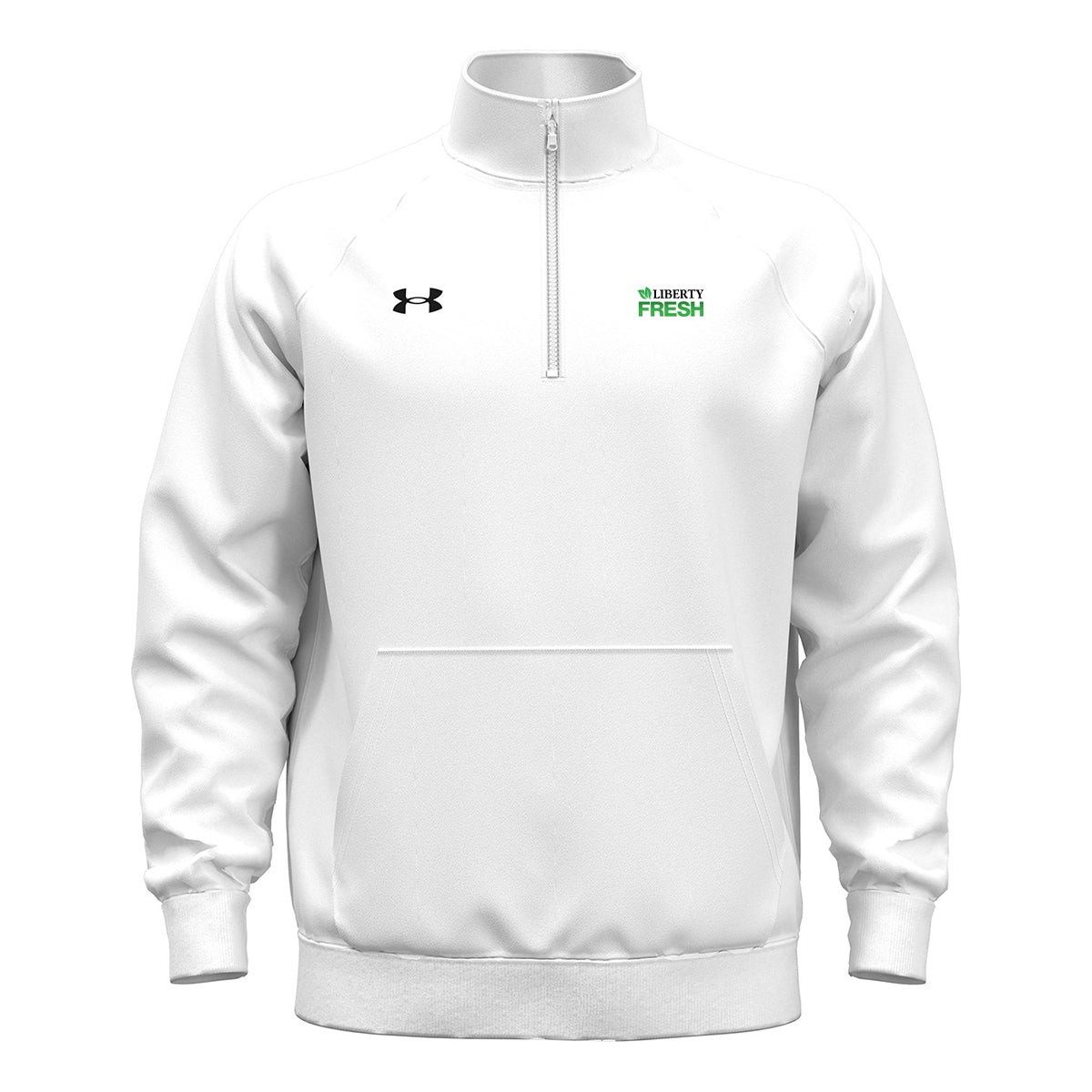 Under Armour Men's Rival Fleece Quarter-Zip - White