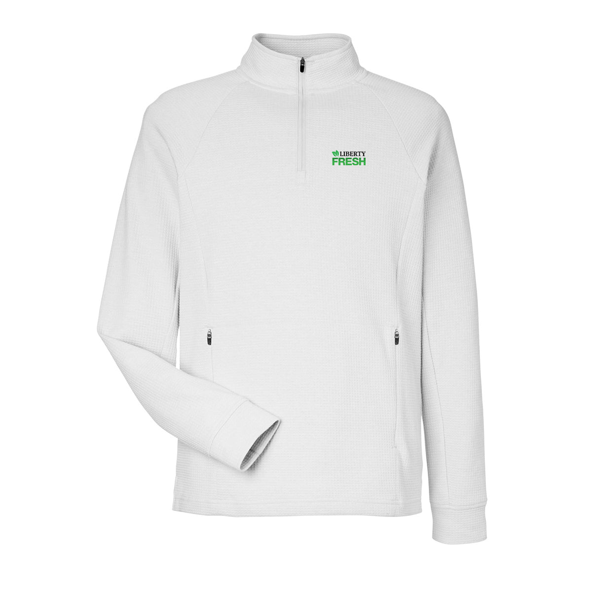 North End Men's Rhythm Waffle Pullover - Platinum