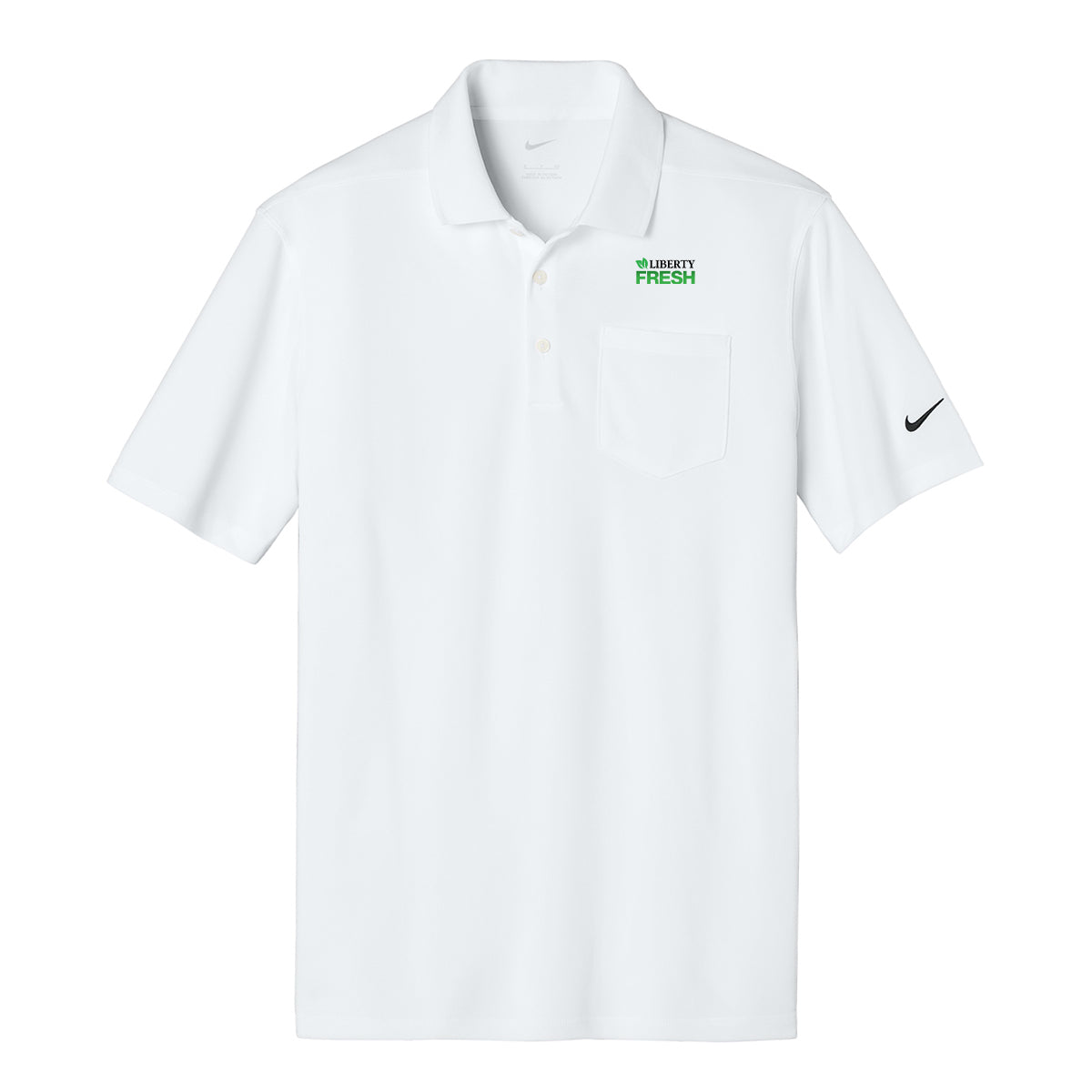 Nike® Dri-FIT Micro Pique 2.0 Pocket Polo - White
