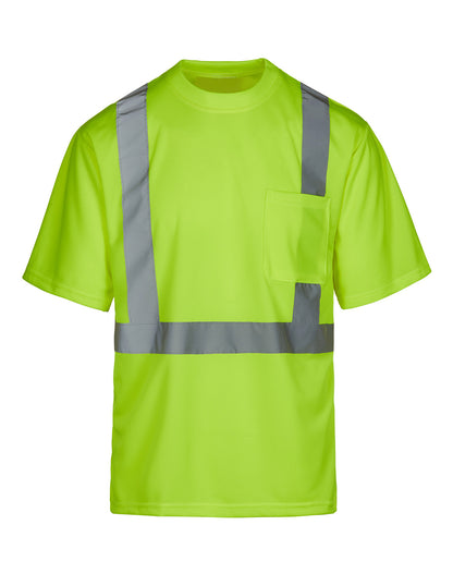 Class 2 Safety Green Short Sleeve T-Shirt - TALL