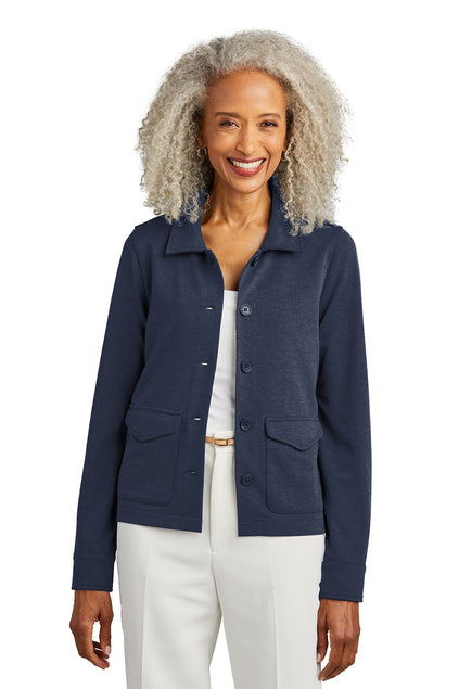 Brooks Brothers® Women’s Mid-Layer Stretch Button Jacket - Navy Blazer Heather