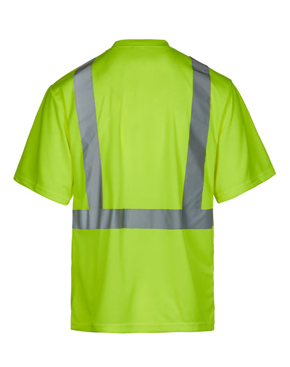 Class 2 Safety Green Short Sleeve T-Shirt - TALL