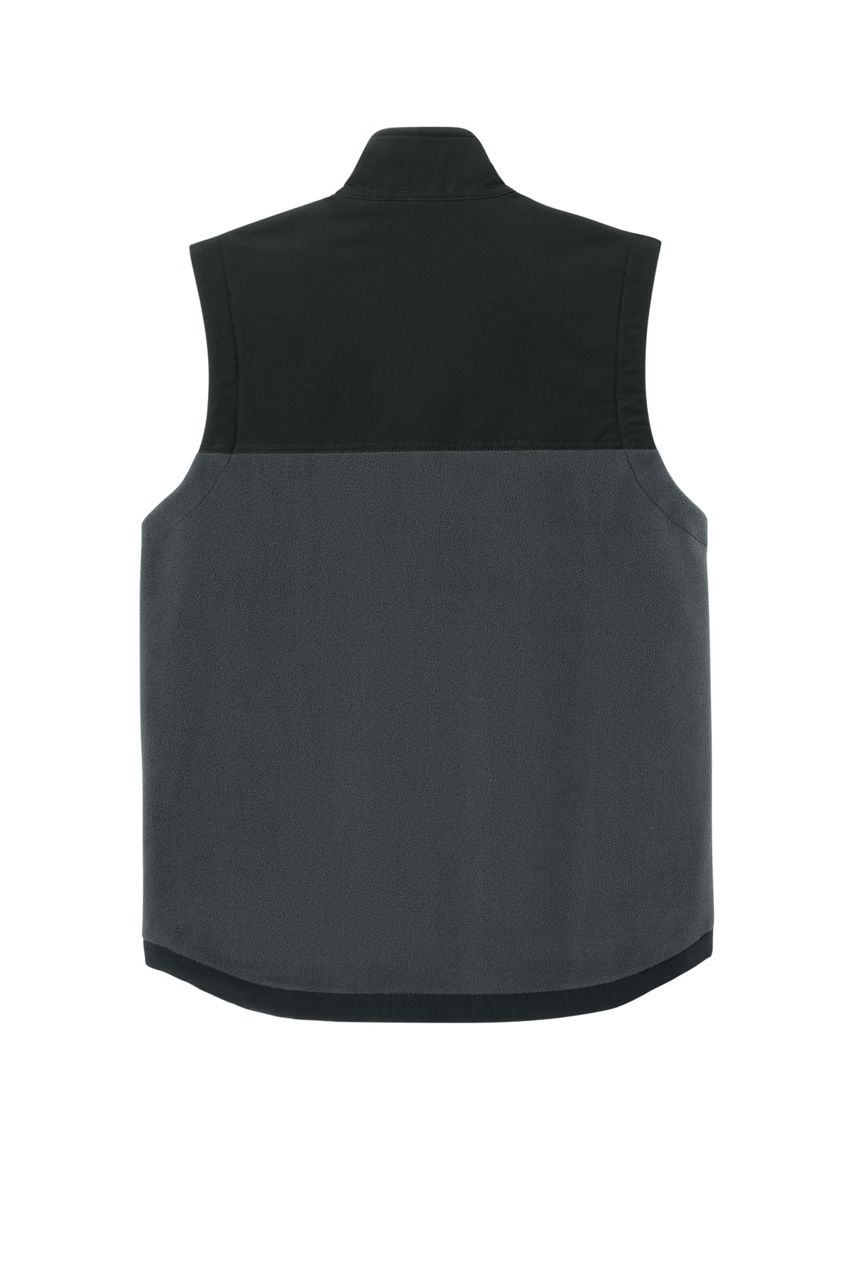CornerStone® Fleece Overlay Vest - Charcoal/Black