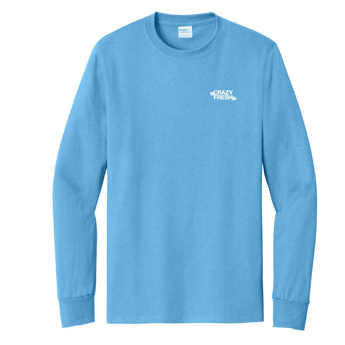 Port & Company® Long Sleeve Essential Tee - Aquatic Blue