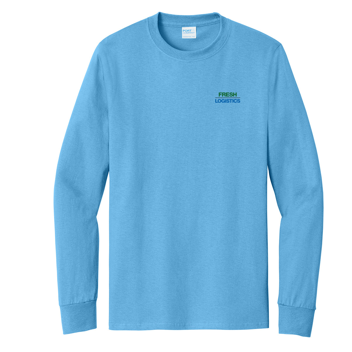 Port & Company® Long Sleeve Essential Tee - Aquatic Blue