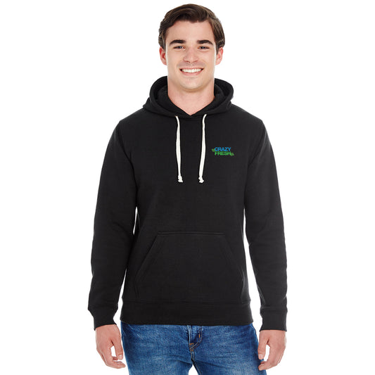 J America® Tri-Blend Hooded Pullover Sweatshirt - Black