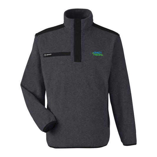 Dri Duck Men's Ranger Melange Heather Fleece - Charcoal/Black