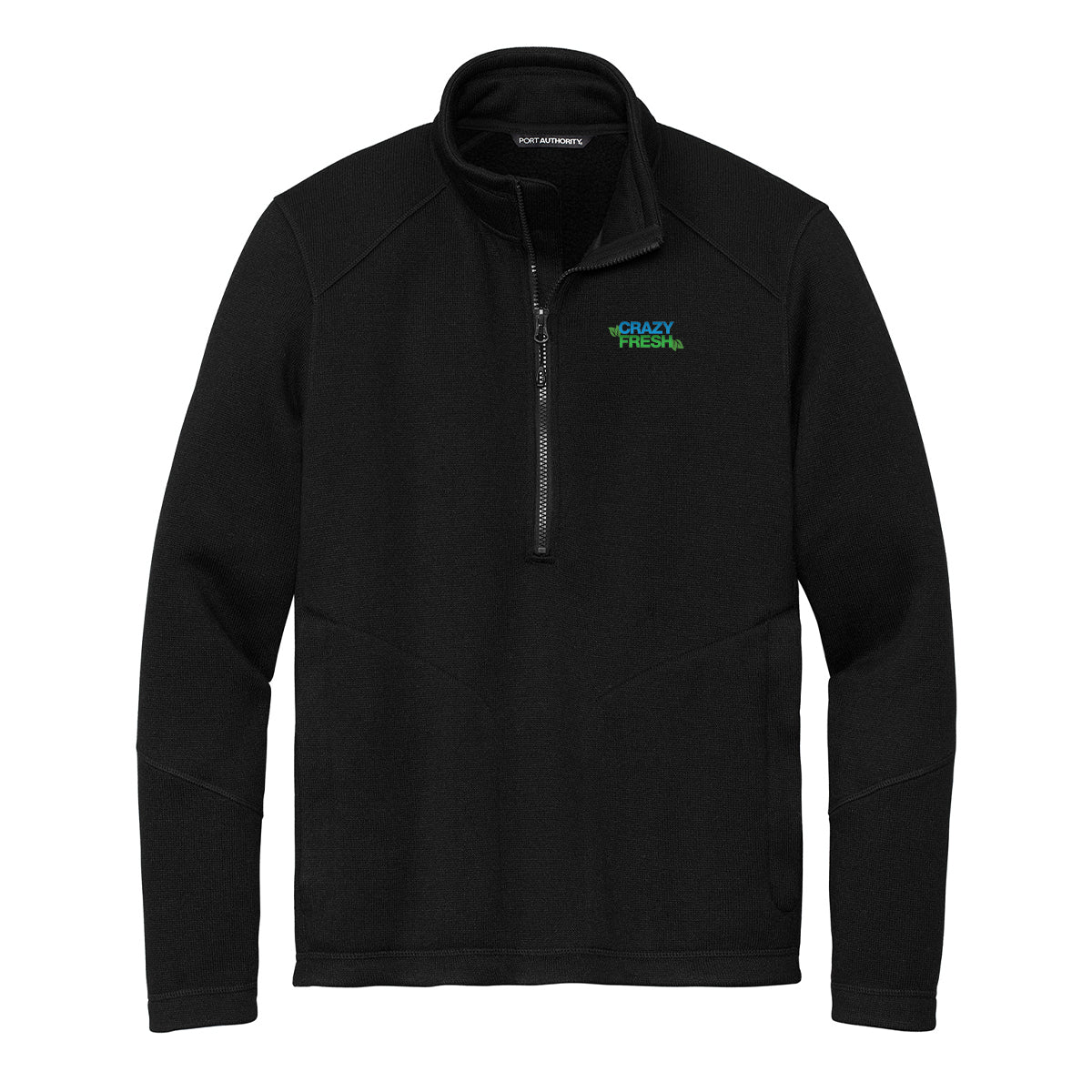 Port Authority® Arc Sweater Fleece 1/4-Zip - Deep Black