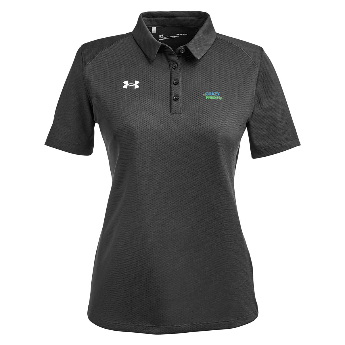 Under Armour Ladies' Tech™ Polo - Black/White
