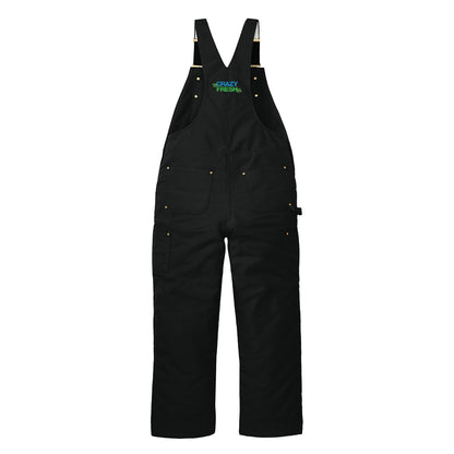 Carhartt® Firm Duck Insulated Bib Overalls - Black