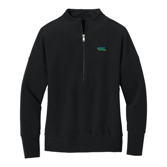 Mercer+Mettle® Women’s Linear Texture 1/4-Zip - Deep Black