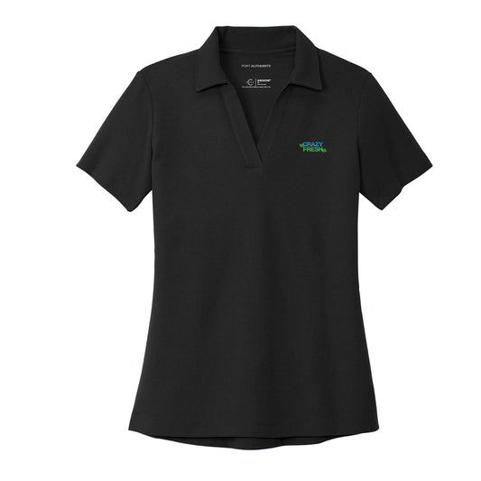 Port Authority® Women's C-FREE® Cotton Blend Pique Polo - Black