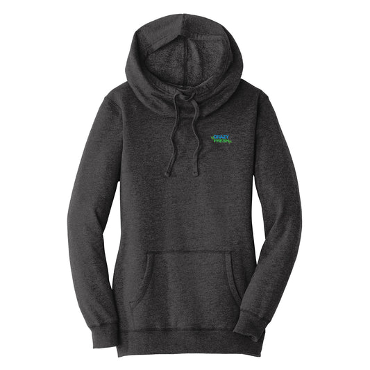 District ® Women’s Lightweight Fleece Hoodie - Heathered Black