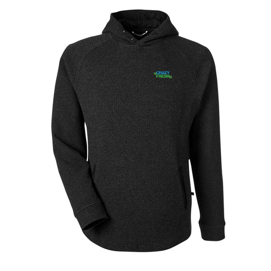 Swannies® Golf Unisex Camden Hooded Pullover - Black