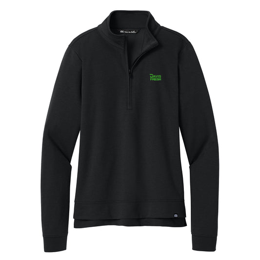 TravisMathew Women’s Coveside 1/2-Zip - Black
