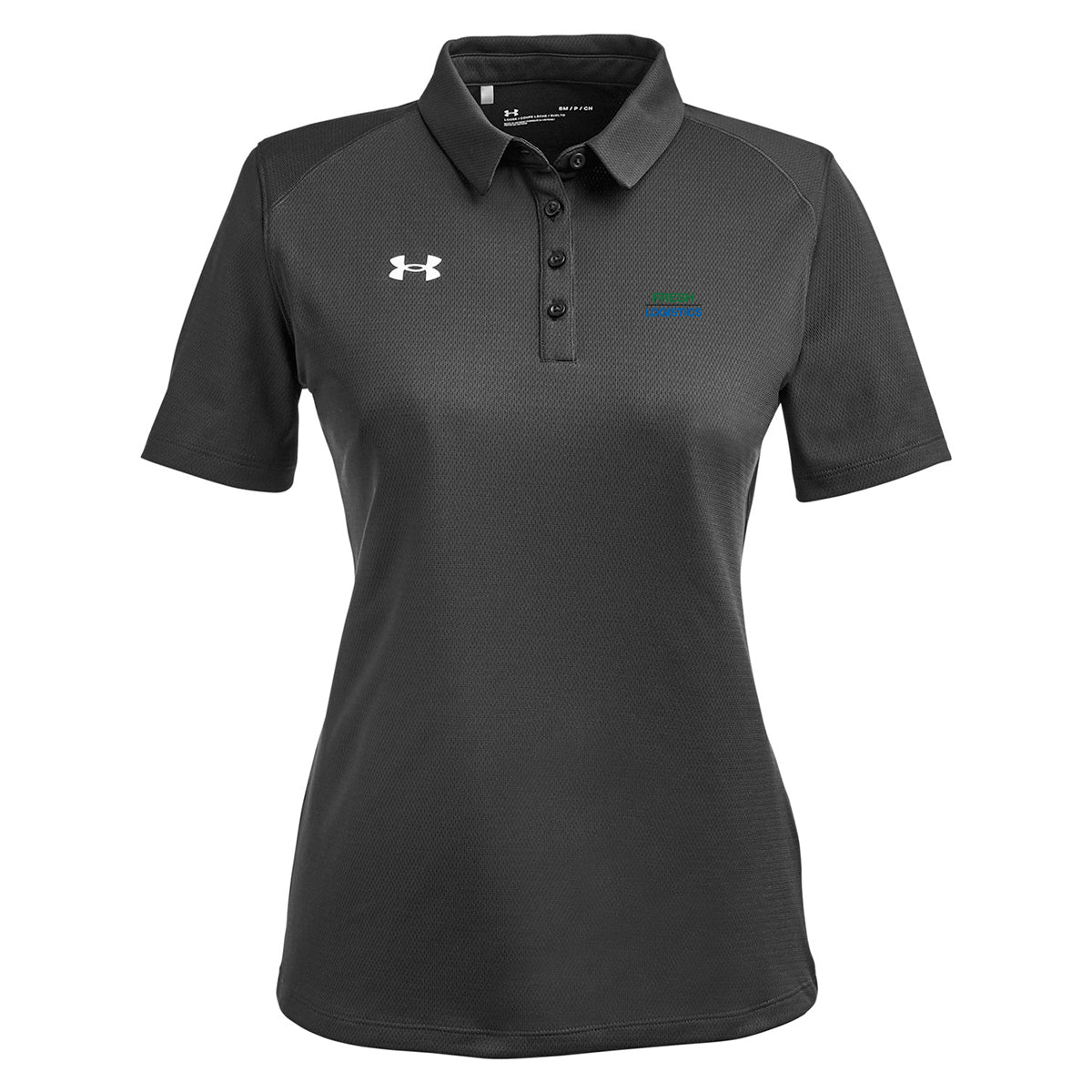 Under Armour Ladies' Tech™ Polo - Black/White