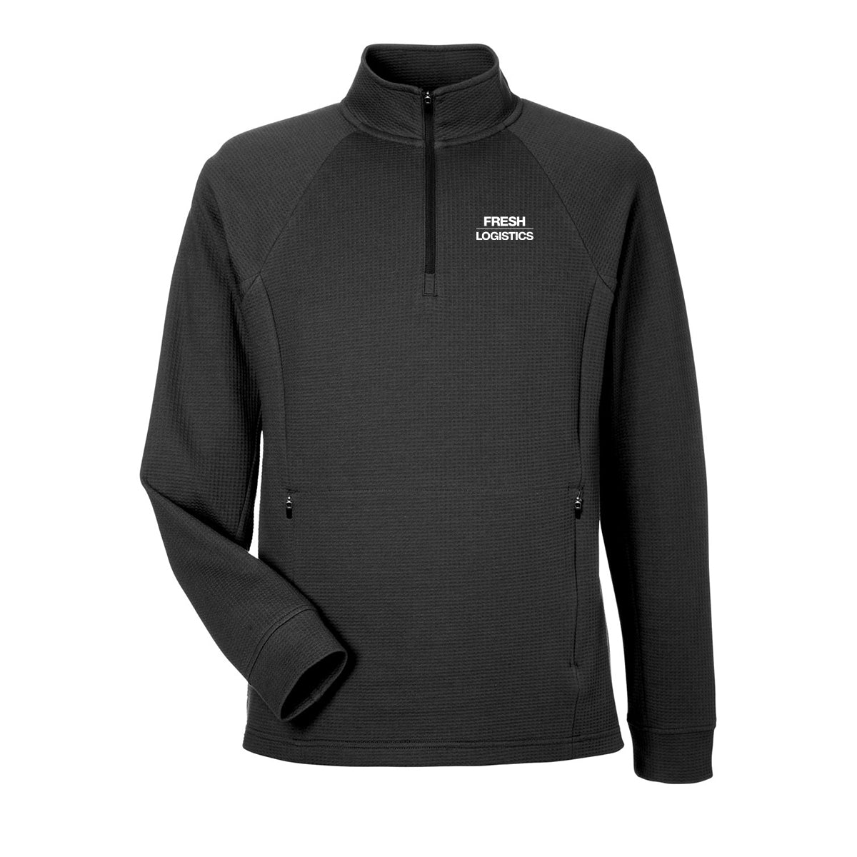 North End Men's Rhythm Waffle Pullover - Black