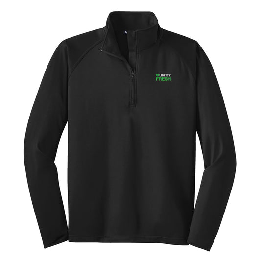 TALL Sport-Tek® Tall Sport-Wick® Stretch 1/4-Zip Pullover - Black
