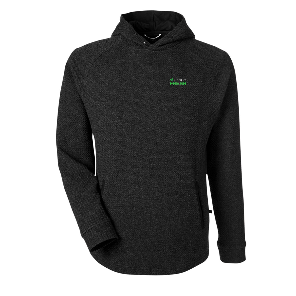 Swannies® Golf Unisex Camden Hooded Pullover - Black