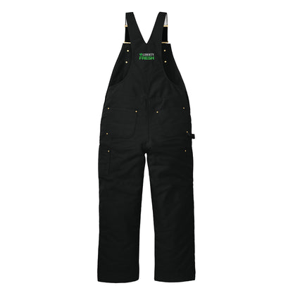 Carhartt® Firm Duck Insulated Bib Overalls - Black
