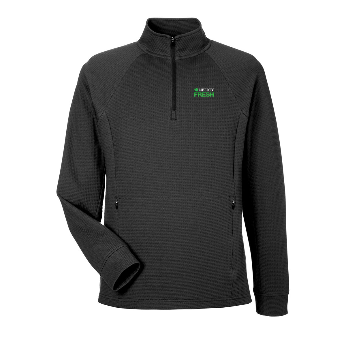 North End Men's Rhythm Waffle Pullover - Black