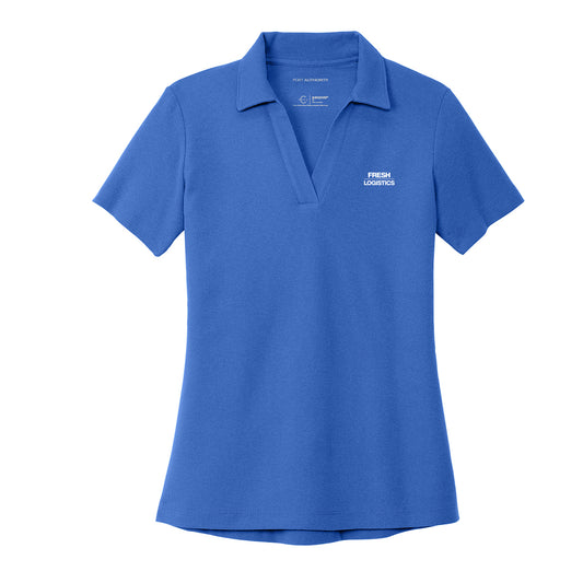 Port Authority® Women's C-FREE® Cotton Blend Pique Polo - True Blue