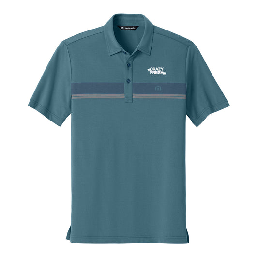 TravisMathew Glenview Stripe Polo - Stellar Blue
