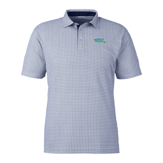 Swannies Golf Men's Tanner Printed Polo - Navy