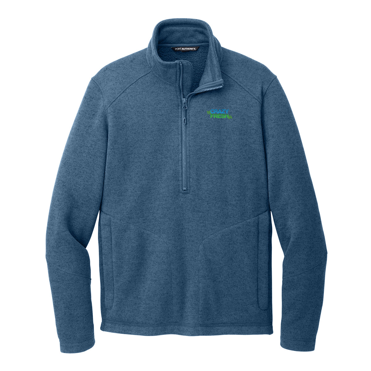 Port Authority® Arc Sweater Fleece 1/4-Zip - Insignia Blue Heather