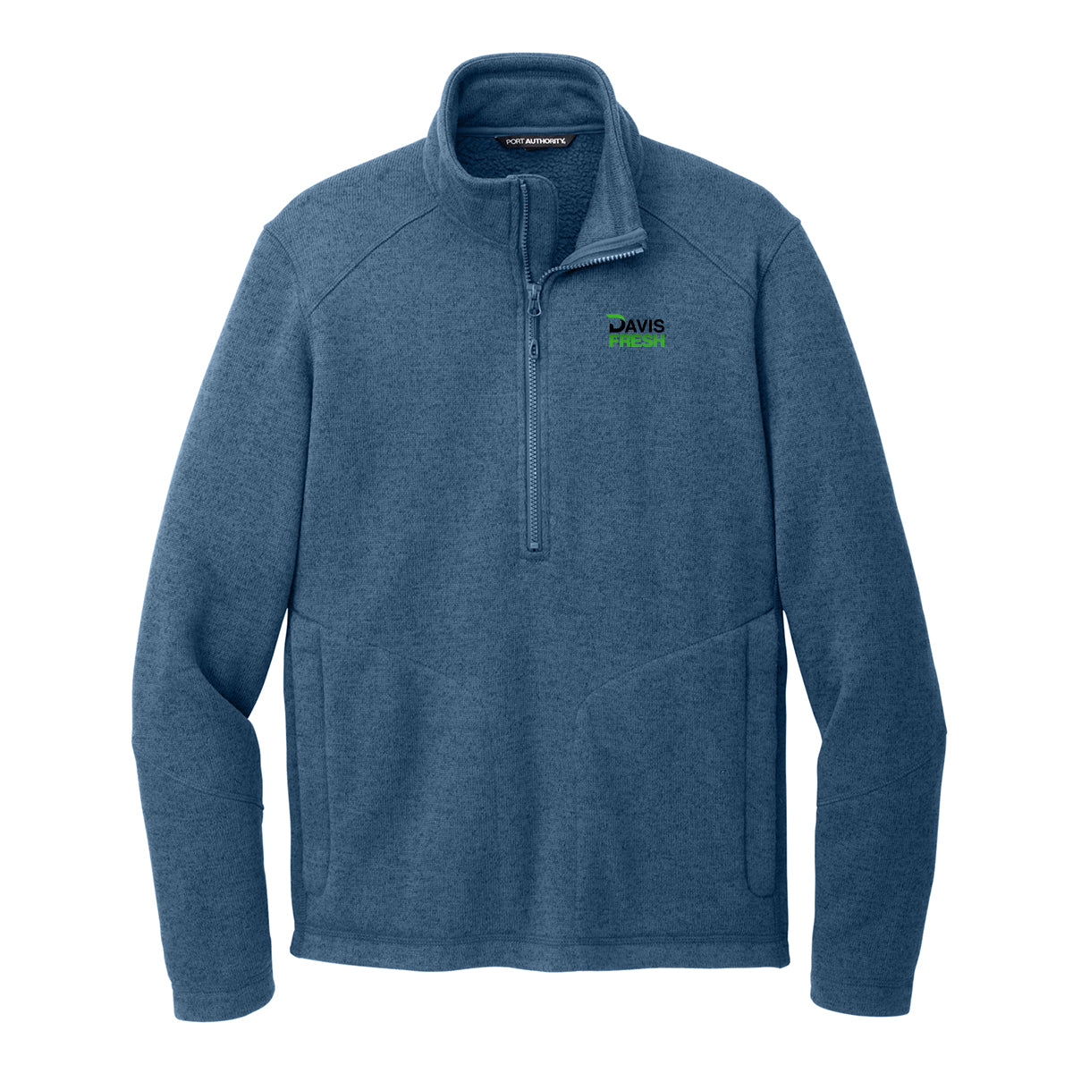 Port Authority® Arc Sweater Fleece 1/4-Zip - Insignia Blue Heather