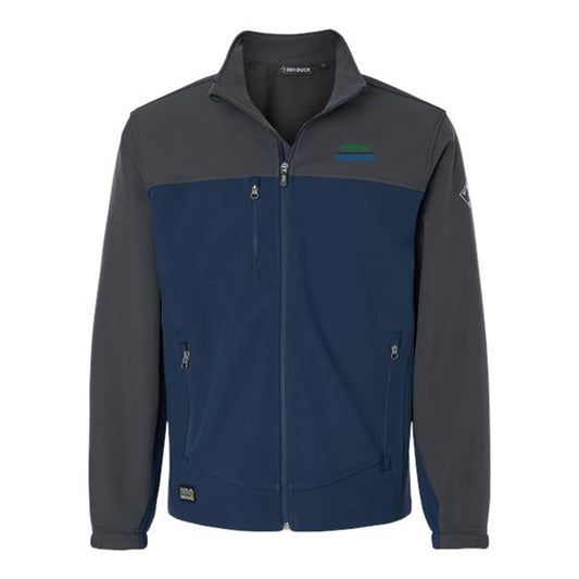 TALL Dri Duck Men's Tall Water-Resistant Soft Shell Motion Jacket - Deep Blue