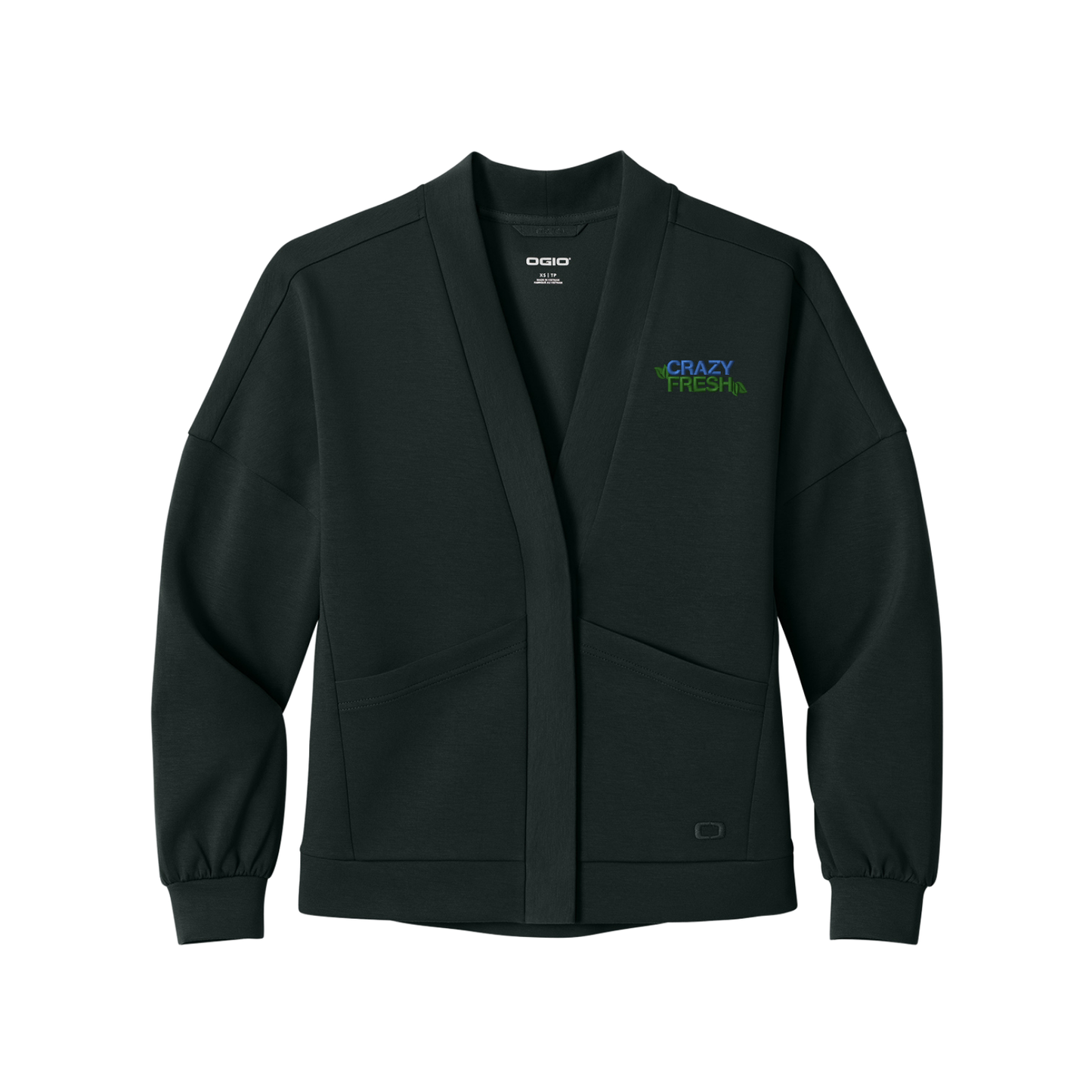 OGIO® Women’s Transcend Cardigan - Blacktop