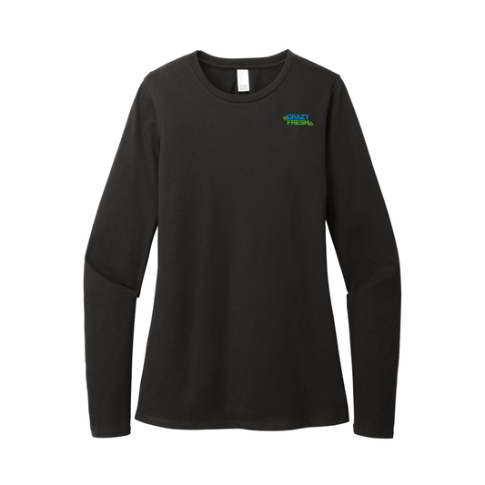 District® Women’s Perfect Blend® CVC Long Sleeve Tee - Black
